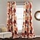 Lush Decor Leah Room Darkening Window Curtain Panel Pair 84 inch x 52 inch RedOrange Set of 2