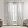 Madison Park White Curtains For Living room Transitional Rod Pocket Curtains For Bedroom Embroidered Andora Back Tab Fabric Window Curtains 50 x 84 1Panel Pack