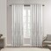 Madison Park White Curtains For Living room Transitional Rod Pocket Curtains For Bedroom Embroidered Andora Back Tab Fabric Window Curtains 50 x 84 1Panel Pack