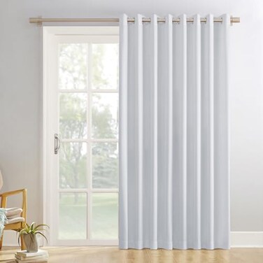 Sun Zero Easton ExtraWide Blackout Grommet Sliding Patio Door Curtain Panel