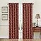 Waverly Navarra Crimson Window Panel 100 Polyester Jacquard 52 X 84