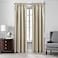 Elrene Home Fashions Colette FauxSilk Blackout Window Curtain 52 in x 95 in 1 Panel Ivory