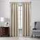 Elrene Home Fashions Colette FauxSilk Blackout Window Curtain 52 in x 95 in 1 Panel Ivory
