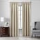 Elrene Home Fashions Colette FauxSilk Blackout Window Curtain 52 in x 95 in 1 Panel Ivory