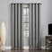 Sun Zero Nordic 2pack Theater Grade Extreme 100 Blackout Grommet Curtain Panel Pair 52 x 96 Silver