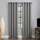 Sun Zero Nordic 2pack Theater Grade Extreme 100 Blackout Grommet Curtain Panel Pair 52 x 96 Silver