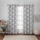 Exclusive Home Curtains EH798806 296G Kochi Linen Blend Grommet Top Curtain Panel Pair 54x96 Indigo 2 Piece