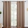 NICETOWN Window Treatment Thermal Insulated Solid Grommet Blackout CurtainsDrapes for Bedroom 1 Pair 42 by 84 Inch Cappuccino