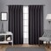 EXCLUSIVE HOME Sateen Twill Woven Room Darkening Blackout Pinch PleatHidden Tab Top Curtain Panel Pair 96 Length Charcoal