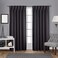 EXCLUSIVE HOME Sateen Twill Woven Room Darkening Blackout Pinch PleatHidden Tab Top Curtain Panel Pair 96 Length Charcoal