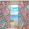 SUABO Curtains Panels Colorful Mandala Bohemian Window Sheer Panels for Living Room Drapes 84 inch Long Set of 2 Panels