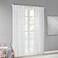 Madison Park Ceres DIY Twisted Tab Sheer Curtain Pair Panels Lightweight Window Treatment Voile Privacy Light Filtering Drape for Bedroom and Apartment 50 in x 63 in White 2 Piece