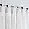 VOILYBIRD Semi Sheer Curtains Light Filtering Machine Washable Tab Top Drapes for Living Room Bedroom Off White 52 W x 84 L Pack of 2