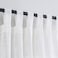 VOILYBIRD Semi Sheer Curtains Light Filtering Machine Washable Tab Top Drapes for Living Room Bedroom Off White 52 W x 84 L Pack of 2