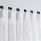 VOILYBIRD Semi Sheer Curtains Light Filtering Machine Washable Tab Top Drapes for Living Room Bedroom Off White 52 W x 84 L Pack of 2