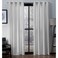 EXCLUSIVE HOME Virenze Faux Silk Grommet Top Curtain Panel Pair 54x96 Winter White