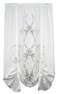 Today's Curtain Todays Curtain Verona Reverse Embroidery TieUp Shade 63 WhiteBlue 50 W X 63 L