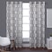 EXCLUSIVE HOME Kochi Light Filtering Linen Blend Grommet Top Curtain Panel Pair 54x108 Black Pearl
