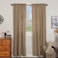 VHC Brands Farmhouse Window Bedroom CurtainsSawyer Mill Plaid Tan Panel Pair 84 Inches Long Charcoal Black