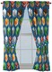 Jay franco Minecraft Isometric Blue 63 in Drapes 4 Piece Set Beautiful Room DecorEasy Set Up Bedding Features Creeper Window Curtains Include 2 Panels2 Tiebacks Official Minecraft Product