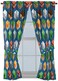Jay franco Minecraft Isometric Blue 63 in Drapes 4 Piece Set Beautiful Room DecorEasy Set Up Bedding Features Creeper Window Curtains Include 2 Panels2 Tiebacks Official Minecraft Product