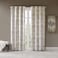 Sun Smart Total Blackout Curtain Victorio Printed Jacquard Grommet Top Single Window Curtain Panel Thermal Insulated Light Blocking Drape for Bedroom Living Room and Dorm 50 x 95 in Ivory