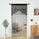 YaoYue Macrame Lace Door String Curtain for DoorwaysBoho Curtains Backdrop Panel Hippie Door Frame Hanging Wedding Decor Room Divider Ktchen Wall Closet Window Bedroom Decoration3579inBlack2 Pcs