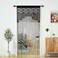YaoYue Macrame Lace Door String Curtain for DoorwaysBoho Curtains Backdrop Panel Hippie Door Frame Hanging Wedding Decor Room Divider Ktchen Wall Closet Window Bedroom Decoration3579inBlack2 Pcs