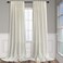 Pitalk Natural Linen Curtains 108 Inches Long for Living Room 2 Panels Set Loop Pocket Back Tab Draperies Neutral Earth Tone Soft Cotton Textured Semi Sheer Linen Curtains for Large Window Vertical 9