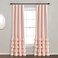 Lush Decor Allison Ruffle 100 Blackout Window Curtain Single 40 W x 84 L Blush Pink Blackout Curtains for Bedroom or Nursery Coquette Curtains