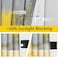 Asuexpect Yellow Window Curtain Yellow Grey Abstract Thermal Insulating Drapes Rust Art Treatment Drapes Modern Curtains for Living Room Bedroom Hotel 52 x 84 2 Panels