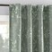 Sun Zero Ambridge 2Pack Embroidered Botanical Leaf Pleated Look 100 Total Blackout Back TabRod Pocket Curtain Panel Pair Sage Green 50 W x 84 L 2 Panels