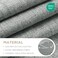 Joydeco Blackout Curtains for Bedroom 120 Inch Long 100 Light Blocking 2 Panels Light Grey Drapes Thermal Insulated Room Darkening Curtains Linen Textured for Living Room Rod Pocket Back Tabs
