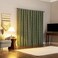 Sun Zero Brookhaven 2Pack Embroidered Floral Pleated Look 100 Total Blackout Back TabRod Pocket Curtain Panel Pair Moss Green 50 W x 84 L 2 Panels