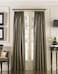 Curtainworks 1Q800004BZ Marquee Faux Silk Pinch Pleat Curtain Panel 30 by 144 Bronze
