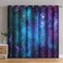 Jekeno Galaxy Blackout Curtains Outer Space Nebula Universe Starry Sky Night Print Grommet Window Drapes 2 Panel Set 52x63