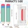 HINGTAI 2Pcs Blackout Window Cover Pencil Shape Classroom Curtains for Office Porch Room Door Window Shades