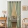 Lino Rosa Sage Green Boho Farmhouse CurtainsCloset Curtain for Open ClosetLeaf Floral Botanical Curtains for Living Room Bedroom 84 Inches Long 2 Panels