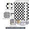 Ohocut Black and White Checkered Kitchen Curtains Rustic Farmhouse Kitchen Curtain Checkerboard Vintage Small Kitchen Curtains Sets for Cafe Window Treatment Drapes 2 Panels Each 275x39 Inch