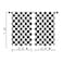 Ohocut Black and White Checkered Kitchen Curtains Rustic Farmhouse Kitchen Curtain Checkerboard Vintage Small Kitchen Curtains Sets for Cafe Window Treatment Drapes 2 Panels Each 275x39 Inch