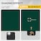 Yakamok 100 Blackout Curtains for Bedroom 72 Inch Length Emerald Green Total Light Blocking Drapes with Black Backing Thermal Insulated Solid Grommet Panels for Living Room 52Wx72L 2 Panels