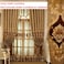 Amidoudou 1 Pair European Luxury Embroidered Curtains for Living Room Bedroom Chenille Curtains Coffee51x96 Inch