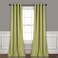 Lush Decor Insulated Grommet Blackout Window Curtain Panels Pair 52 W x 95 L Sage Classic Modern Design Chic Window Decor Long Curtains For Living Room Bedroom Or Dining Room