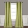 Lush Decor Insulated Grommet Blackout Window Curtain Panels Pair 52 W x 95 L Sage Classic Modern Design Chic Window Decor Long Curtains For Living Room Bedroom Or Dining Room