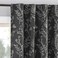 Sun Zero Ambridge 2Pack Embroidered Botanical Leaf Pleated Look 100 Total Blackout Back TabRod Pocket Curtain Panel Pair Steel Gray 50 W x 84 L 2 Panels
