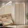 Jilron Accordian Door CurtainInstall Adhesive Track 100 Blackout Doorway CurtainsSuitable for BedroomClosetInterior Room DividerBeige 43 W78 L1 Piece