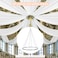 FOTSHARER Ceiling Drapes Hanging Kit 24 Inches Silver Metallic Wedding Ceiling Drapes Hoop Metal Ceiling Draping Kit for Wedding Ceremony Ceiling Hanging Ring Hardware Kit for Prom Party Decorations
