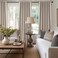 Topfinel Light Blocking Rustic 96 Inch Long Linen Curtains 2 Panel Set Modern Farmhouse Curtains for Living Room Room Darkening Tab Top Textured Noise Reduction Drape 8FT HookRing Included