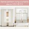 Lino Rosa Small Window Curtains for KitchenSheer Green and Pink Short Cafe Half Curtains for Nursery Girls Bedroom Baby Kids Room 2 Panel Sets