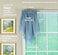 Today's Curtain Todays Curtain Emelia Original Voile Ascot 25 Wedge Blue 40 W x 25 L